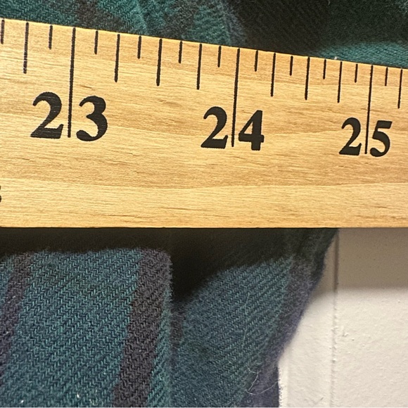 Vintage Ralph Lauren Mens Blaire Plaid Shirt Large Cotton L/S Preppy Green Blue - Picture 7 of 10